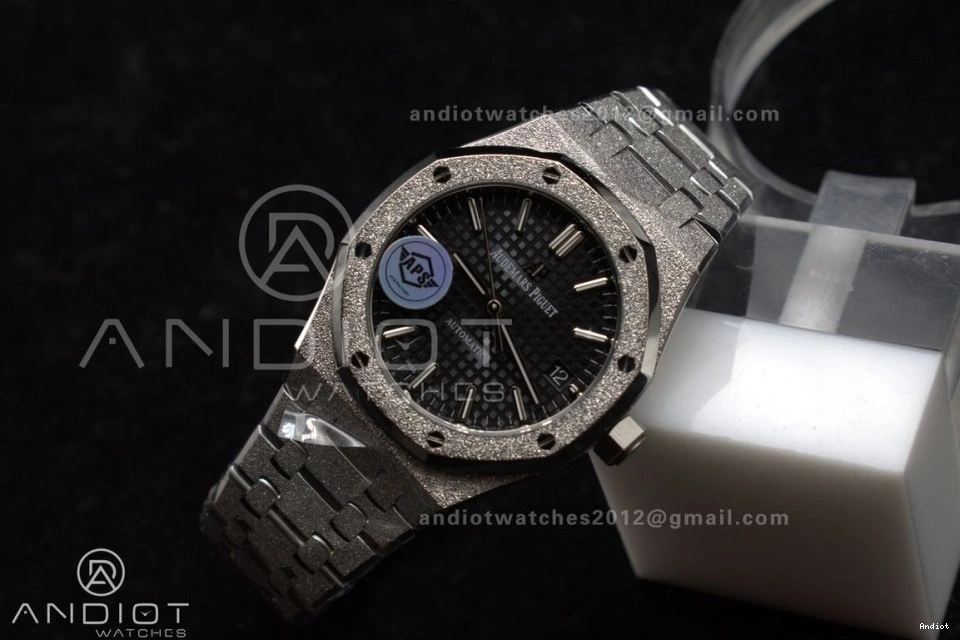 Edition On Black Textured Dial APSF SA3120 Oak 15454 Royal SS Best Clone Super 37mm Frosted 1:1 SS Bracelet 0223
